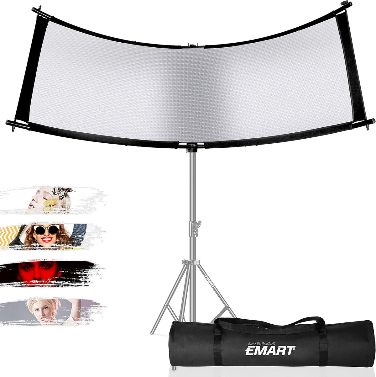 Curved Eyelighter Light Reflector with Carrying Bag J357965