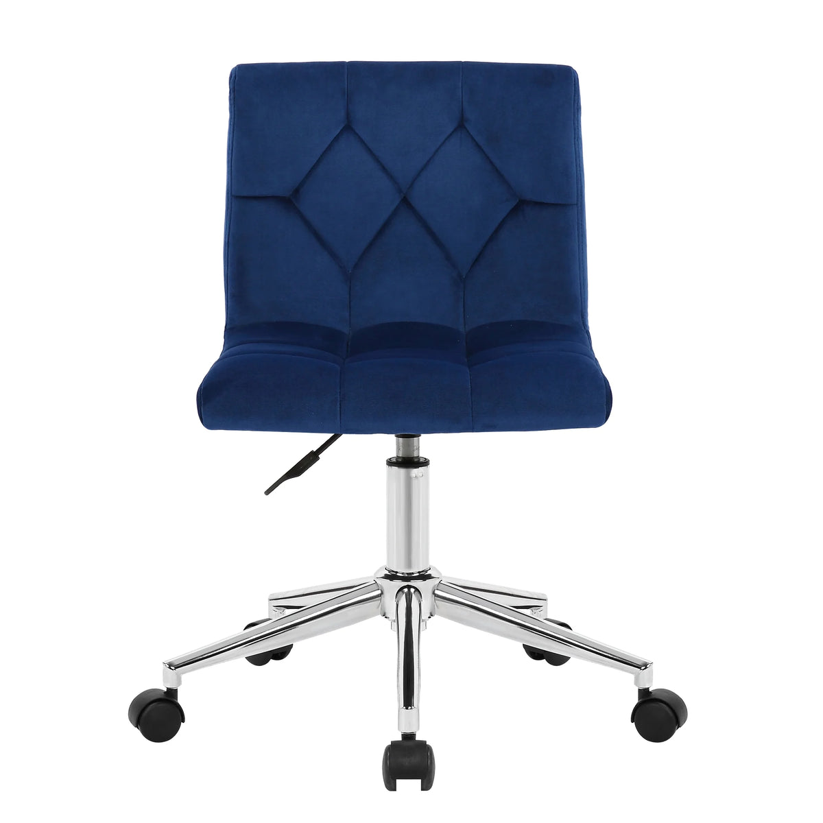 Blue Fabric Adjustable Height Swivel Office Chair D6656