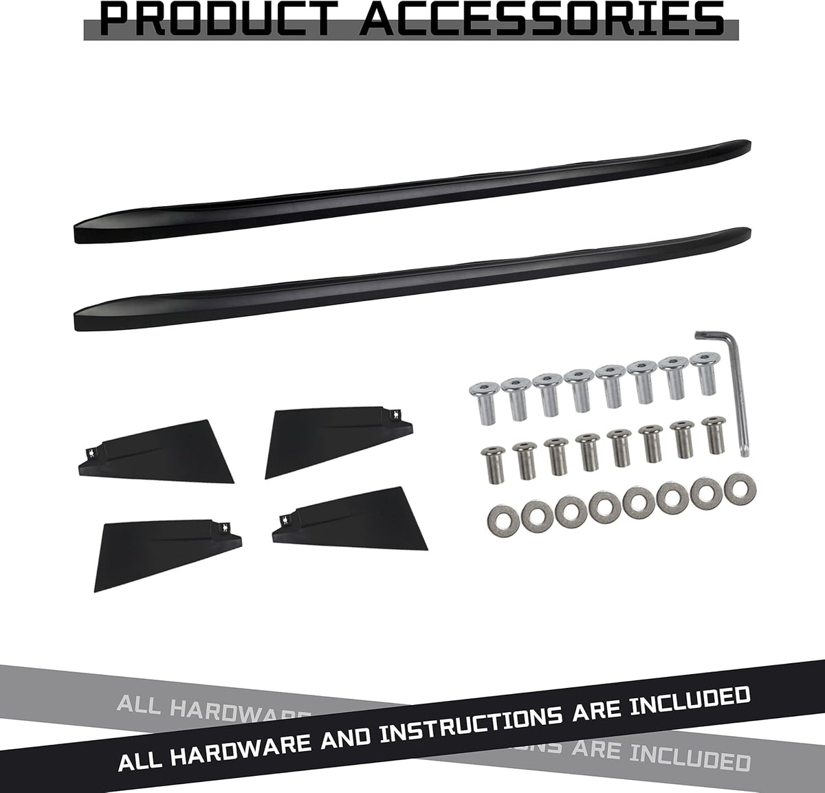 Black Roof Rack Cross Bars J7819