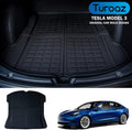Black Waterproof Rear Trunk Mat Cargo Liner M447