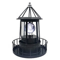 Solar Powered Lighthouse 360 Degree Rotating Waterproof Garden Statue Light A90200