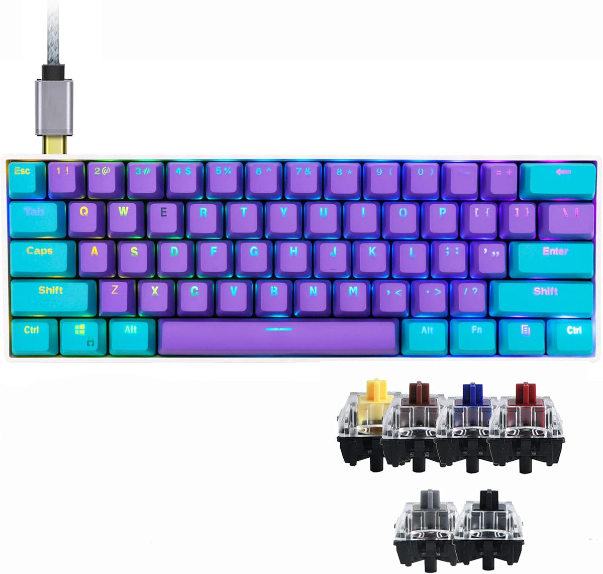 60% Hot Swappable RGB Mechanical Keyboard U169