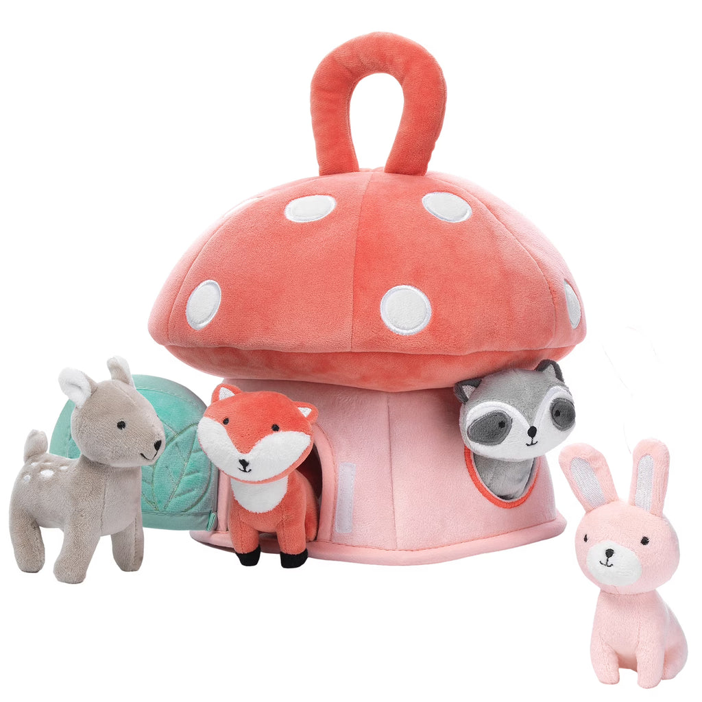 Interactive Plush Mushroom House with Stuffed Animal Toys N850951