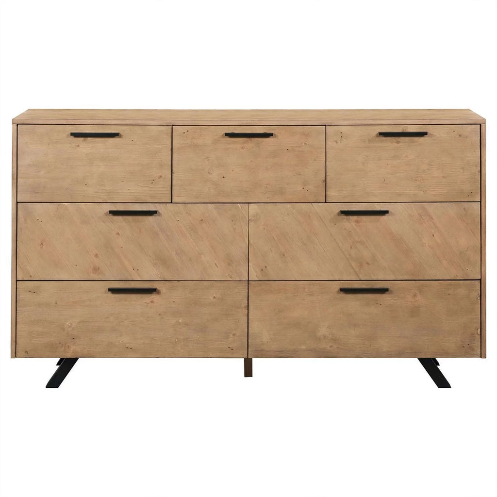 7 Drawer Wood Rectangular Dresser R85790