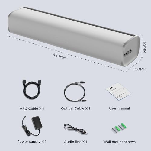 TV Sound Bar 50W 17Inch with ARC/Optical/AUX L25238