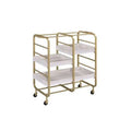 Gold White-Washed Serving Cart O882103