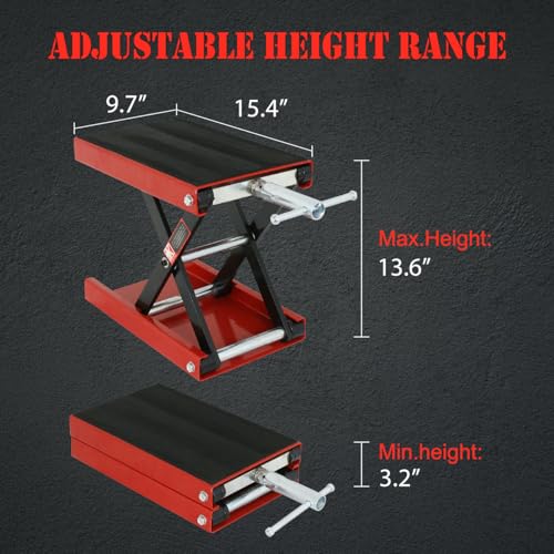 1100 LB Wide Deck Motorcycle Scissor Lift Jack Stand K311