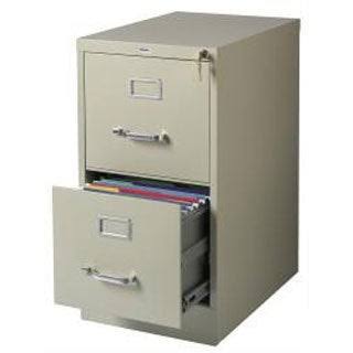 Black 2 Drawer Vertical File Cabinet R382