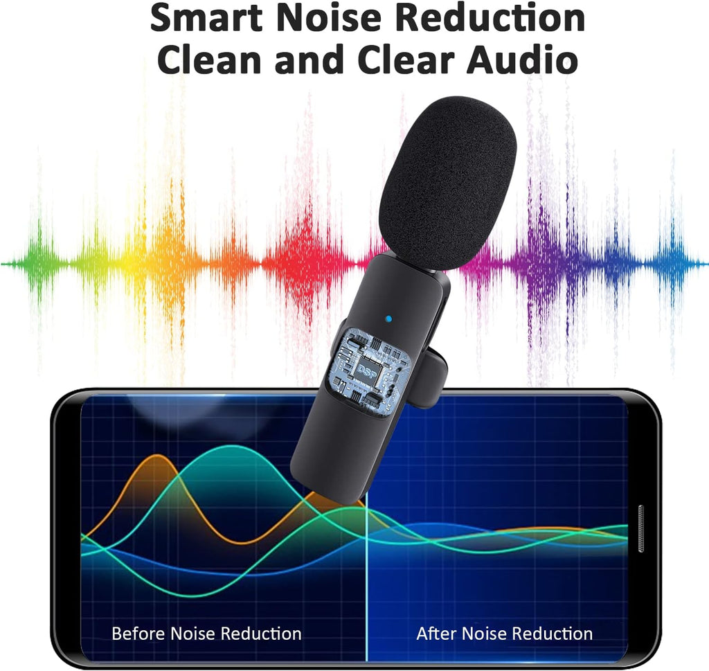 Wireless Lavalier Microphone with USB C Interface S656