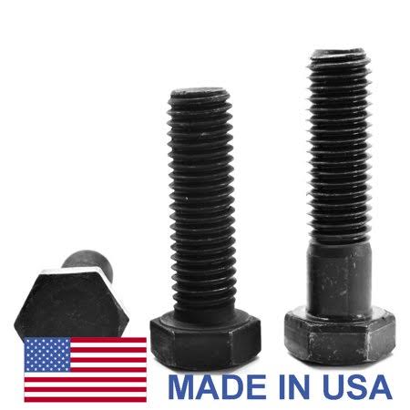 1/4 inch-28 x 6 inch Grade 5 Hex Cap Screw Black Oxide Q326