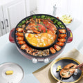 2 in 1 Electric Grill and Hot Pot with Nonstick Coating H217332