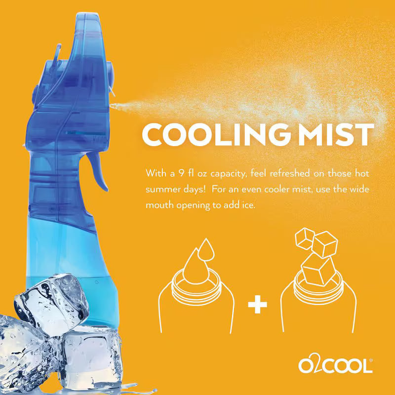 3 in. Water Misting Personal Fan in Blue K74953