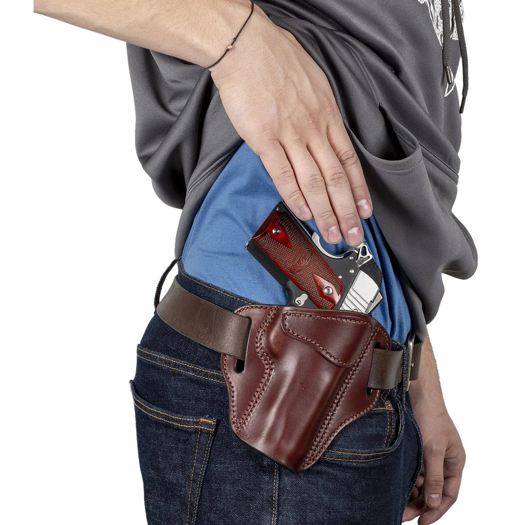 Brown Leather OWB Gun Holster K48640