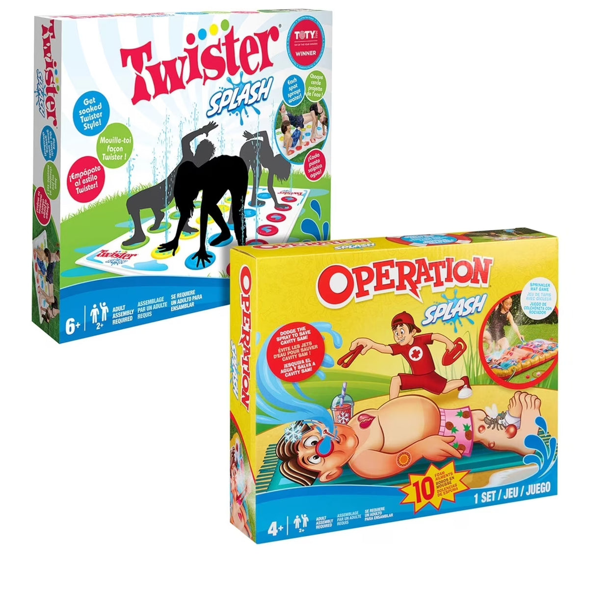 Twister Splash & Operation Splash Games Family Bundle A43737