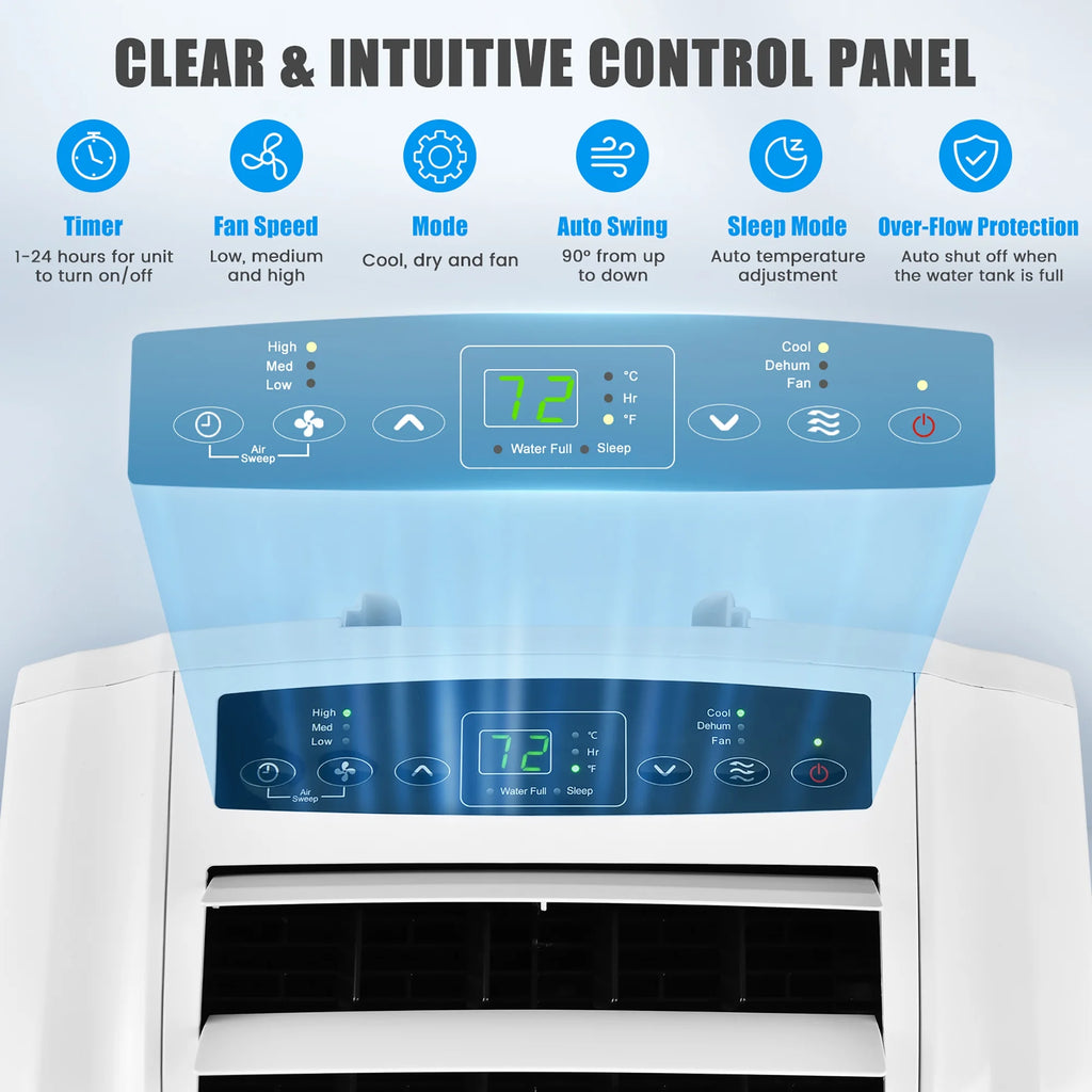 8000 BTU Dual Hose Portable Air Conditioner Q415272