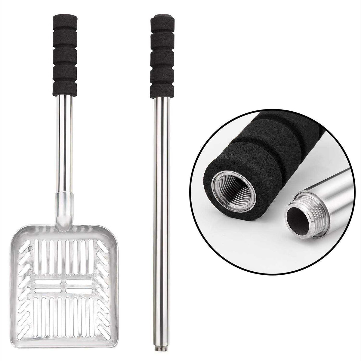 Stainless Steel Non-Stick Scoop With Long Handle A731