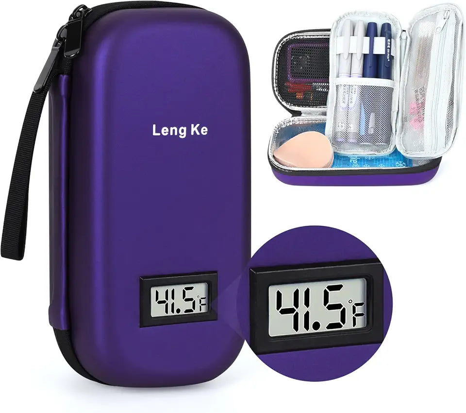 TSA Approved Insulin Cooler Travel Case with Temperature Display Y97524