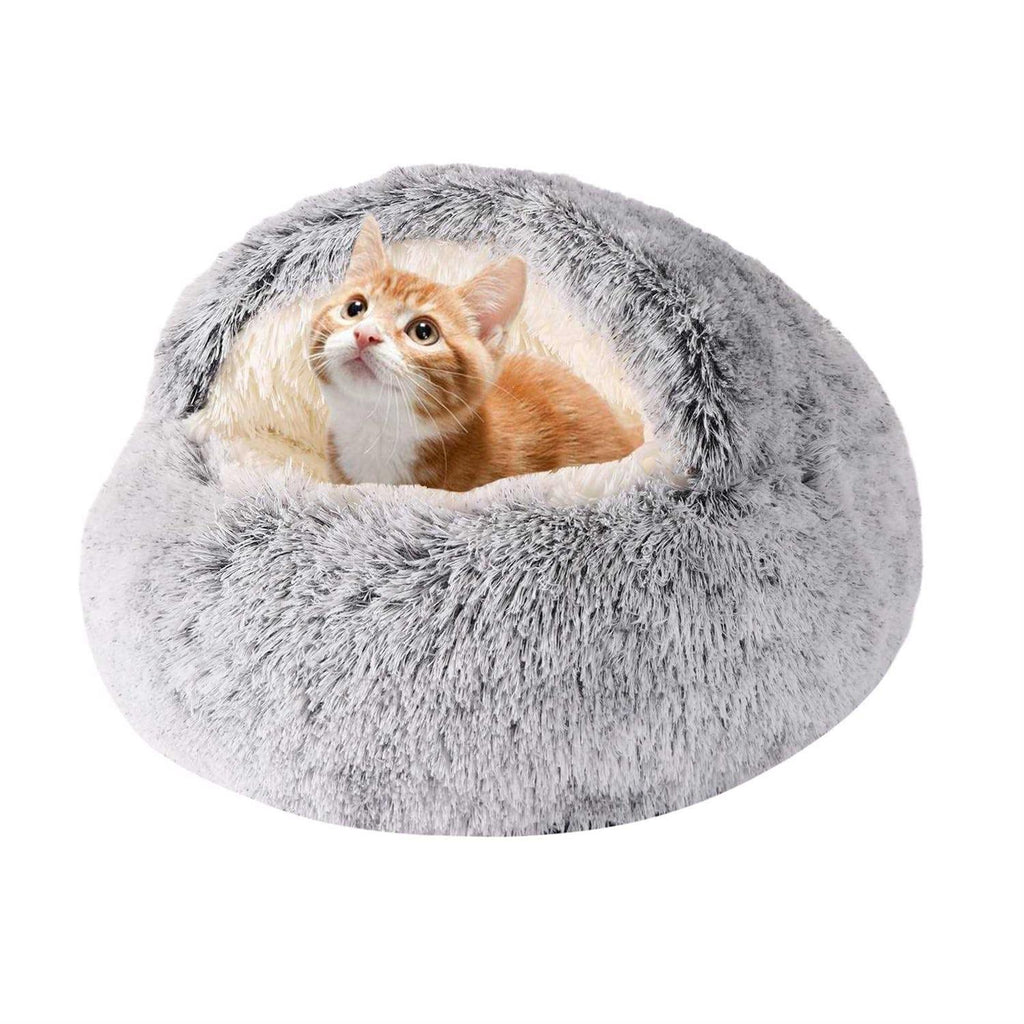 Hooded Round Dog Bed & Cat Cave P9151