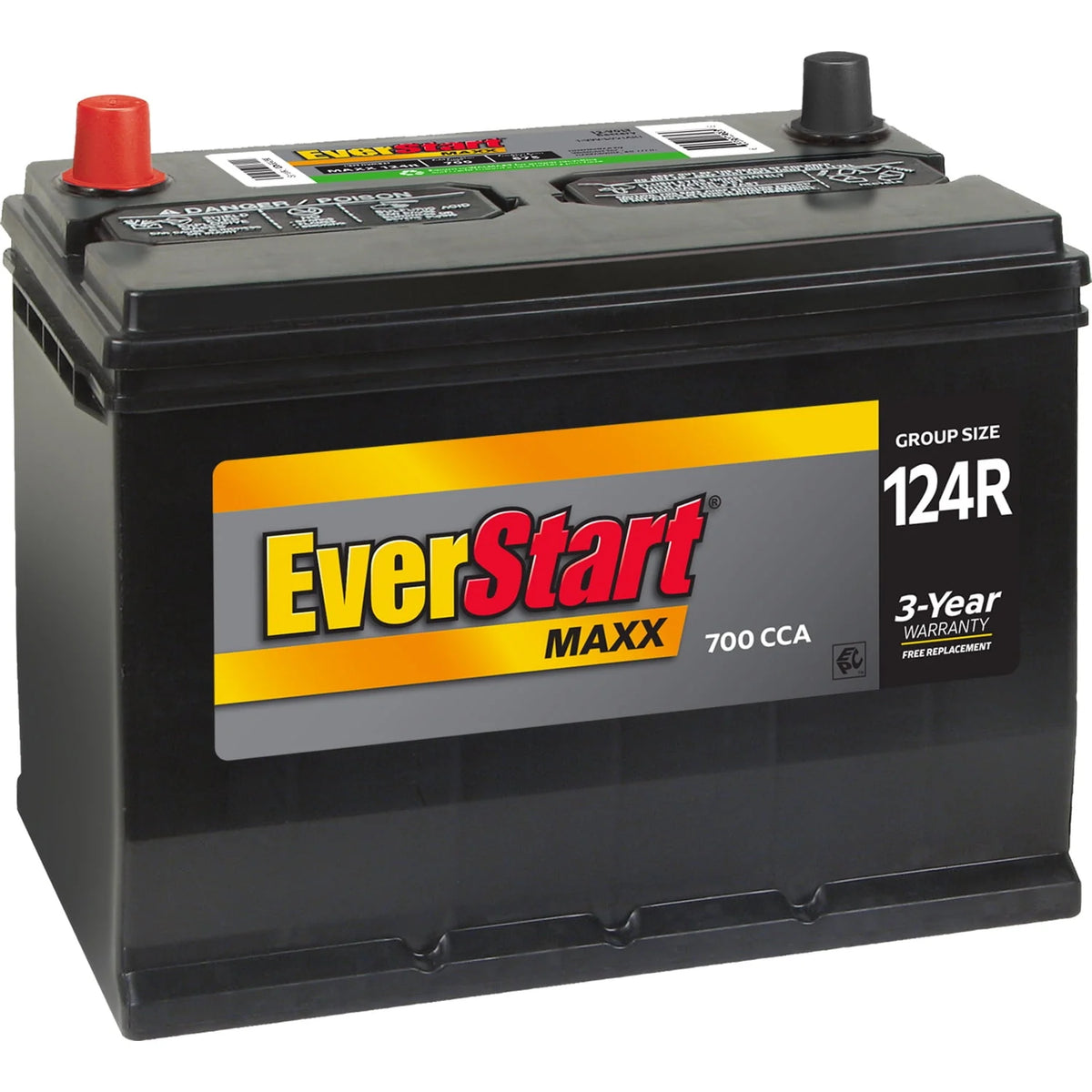 Group Size 124R 12 Volt 700 CCA Lead Acid Automotive Battery T41599