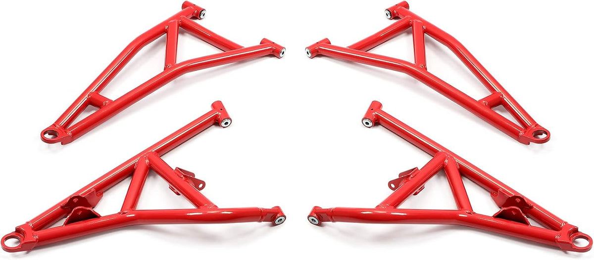 4 A Arms Upper & Lower Rods A-Arms Powder Coated Heavy Duty R4200