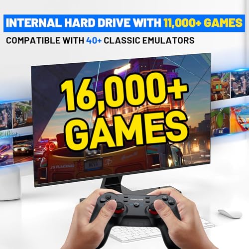 Retro Game Console with 16000+ Games, 8K UHD Output, Wireless Controllers A779