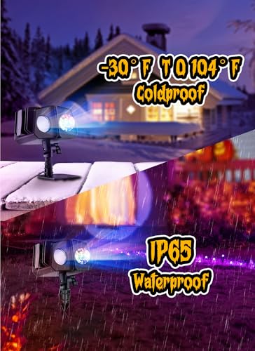 Halloween Christmas Projector Lights Outdoor 26 HD Effects Waterproof with Timer Landscape Lights K17835