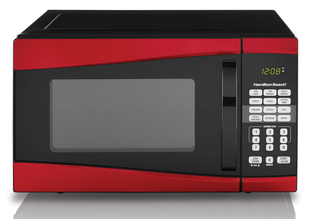 900W Red Microwave Oven N4615