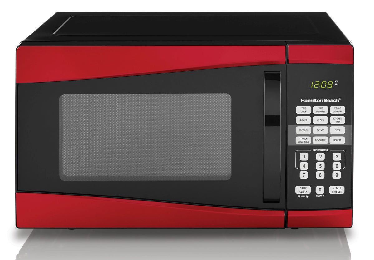 900W Red Microwave Oven N4615