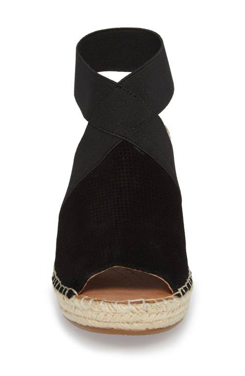 Black Suede Wedge X9718