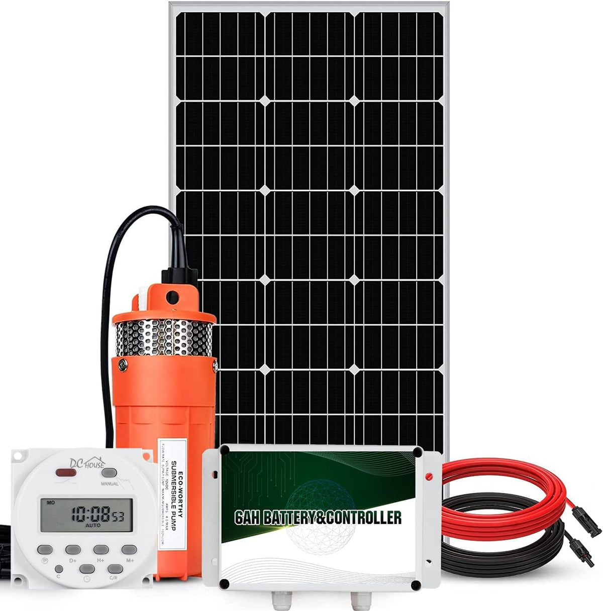 24V 400W Submersible Solar Well Pump Kit Z9137