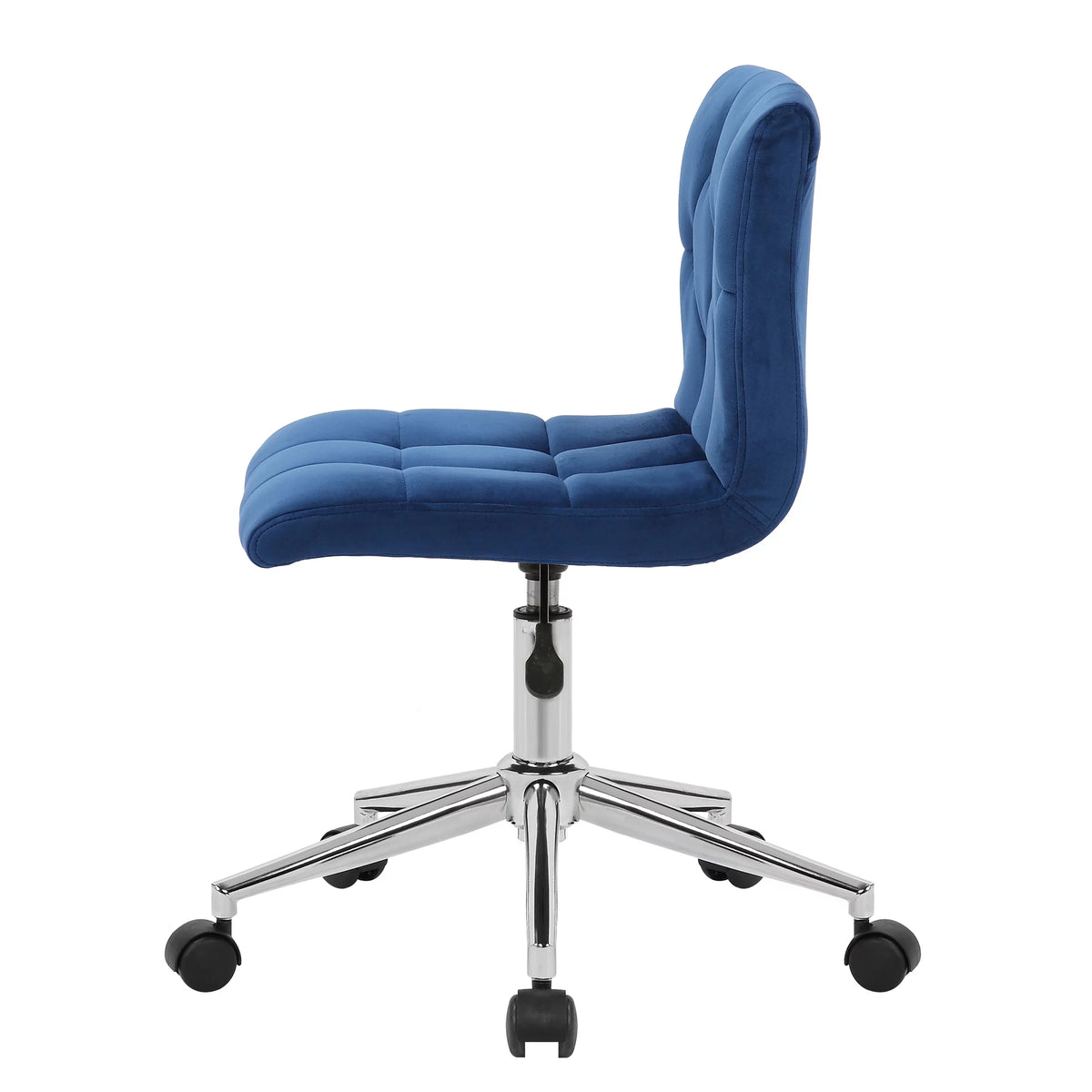Blue Fabric Adjustable Height Swivel Office Chair D6656