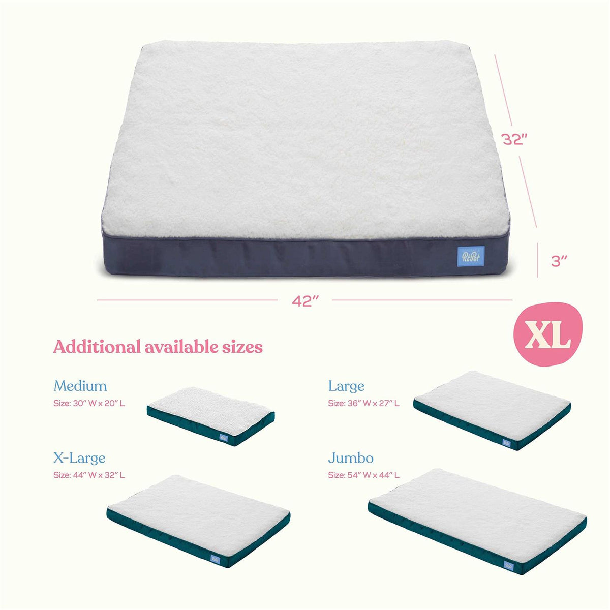 Orthopedic Large Dog Bed with Sherpa Top R55193