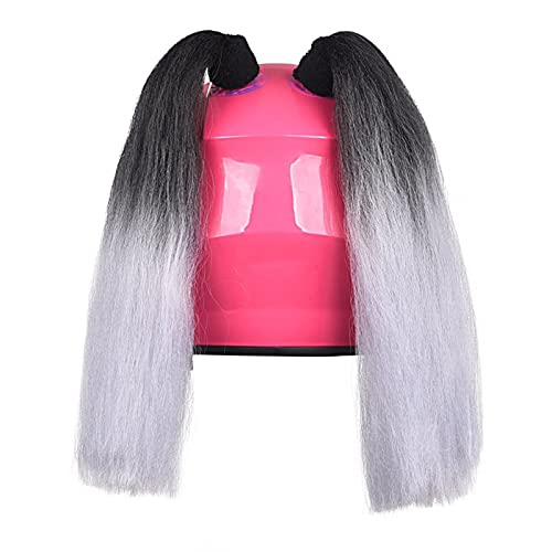 Detachable Vibrant Color Ponytails for Helmets C428148