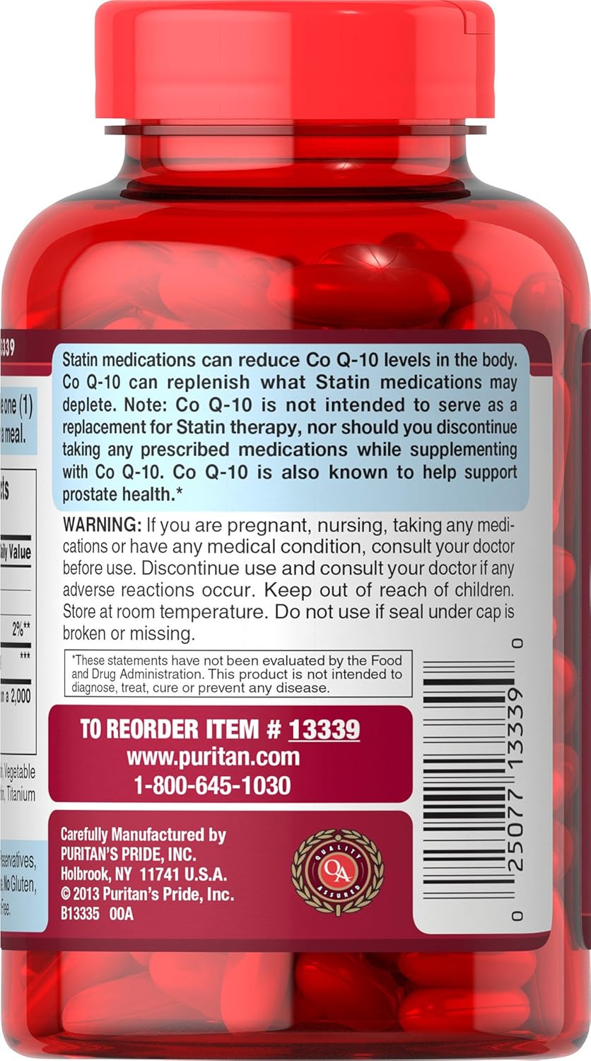 400 Mg CoQ10 Softgel, 120 Count Y5991