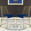 Navy Velvet Dining Chair N5393