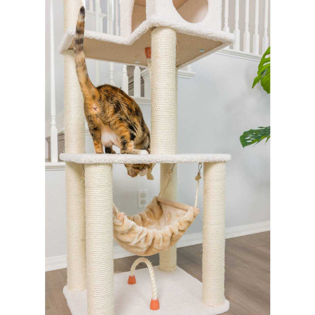 Real Wood Ivory Cat Tree B183