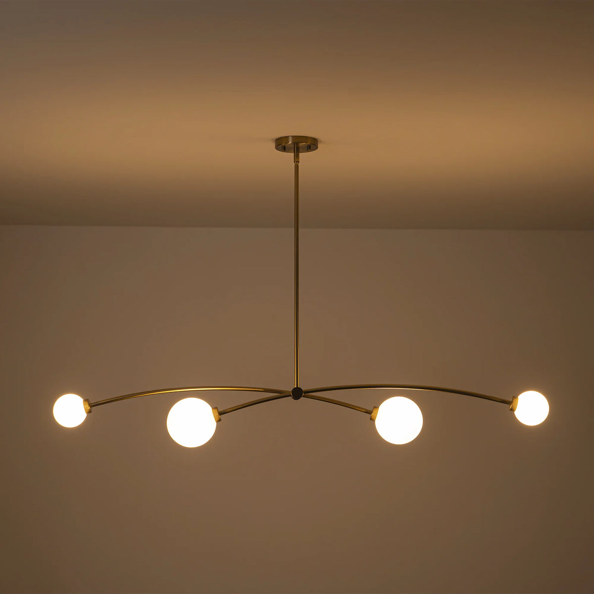 4-Light Sputnik Linear Globe Pendant Y474