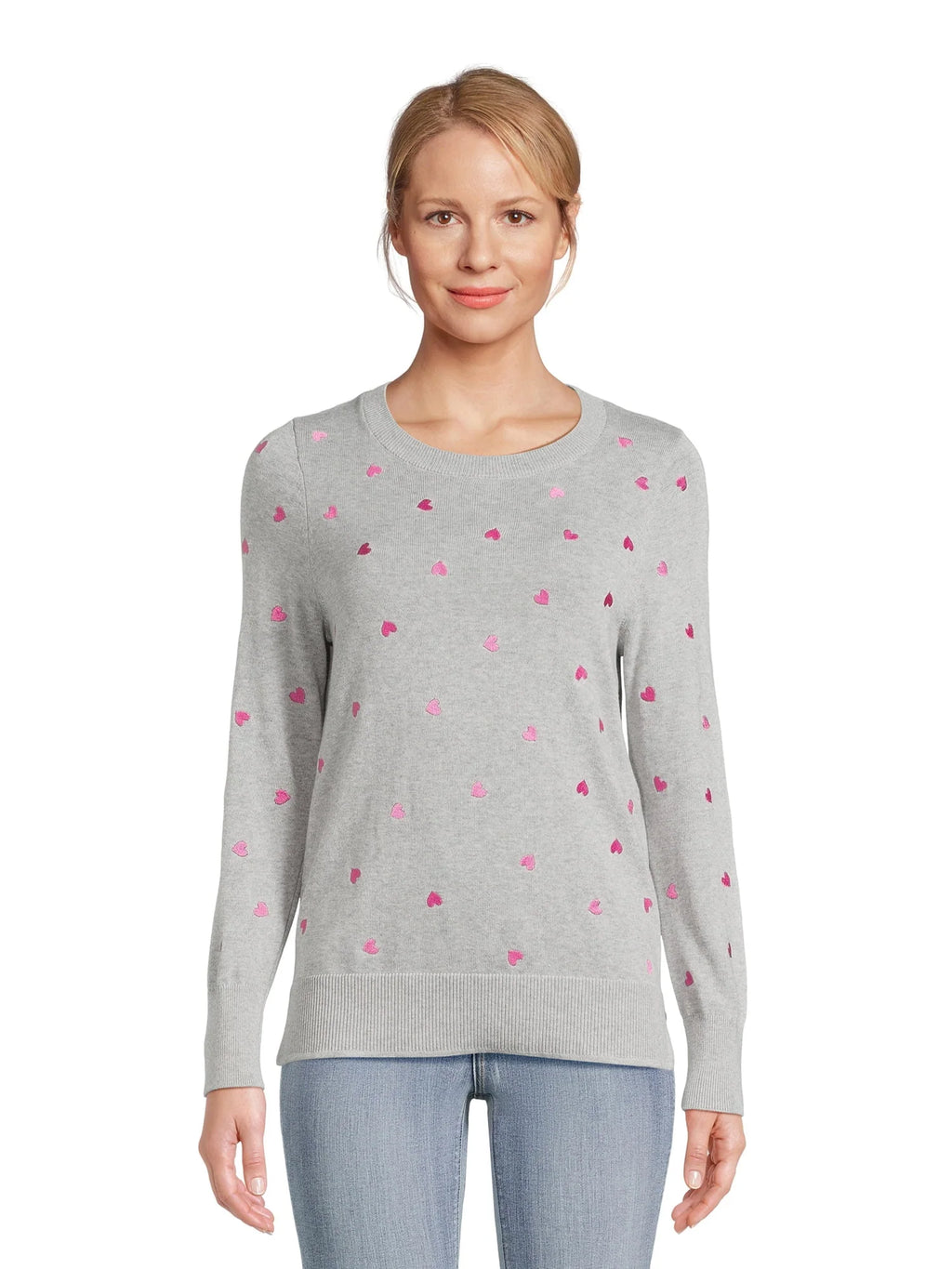 Print Crew Neck Sweater V18782