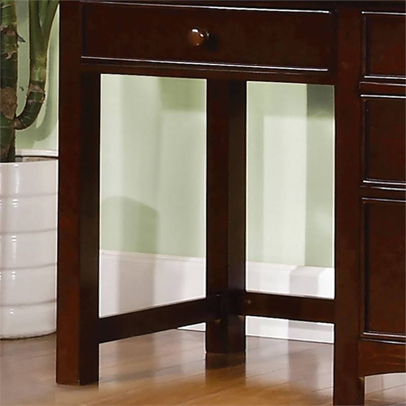 Dark Walnut Solid Wood Kids Desk S48660