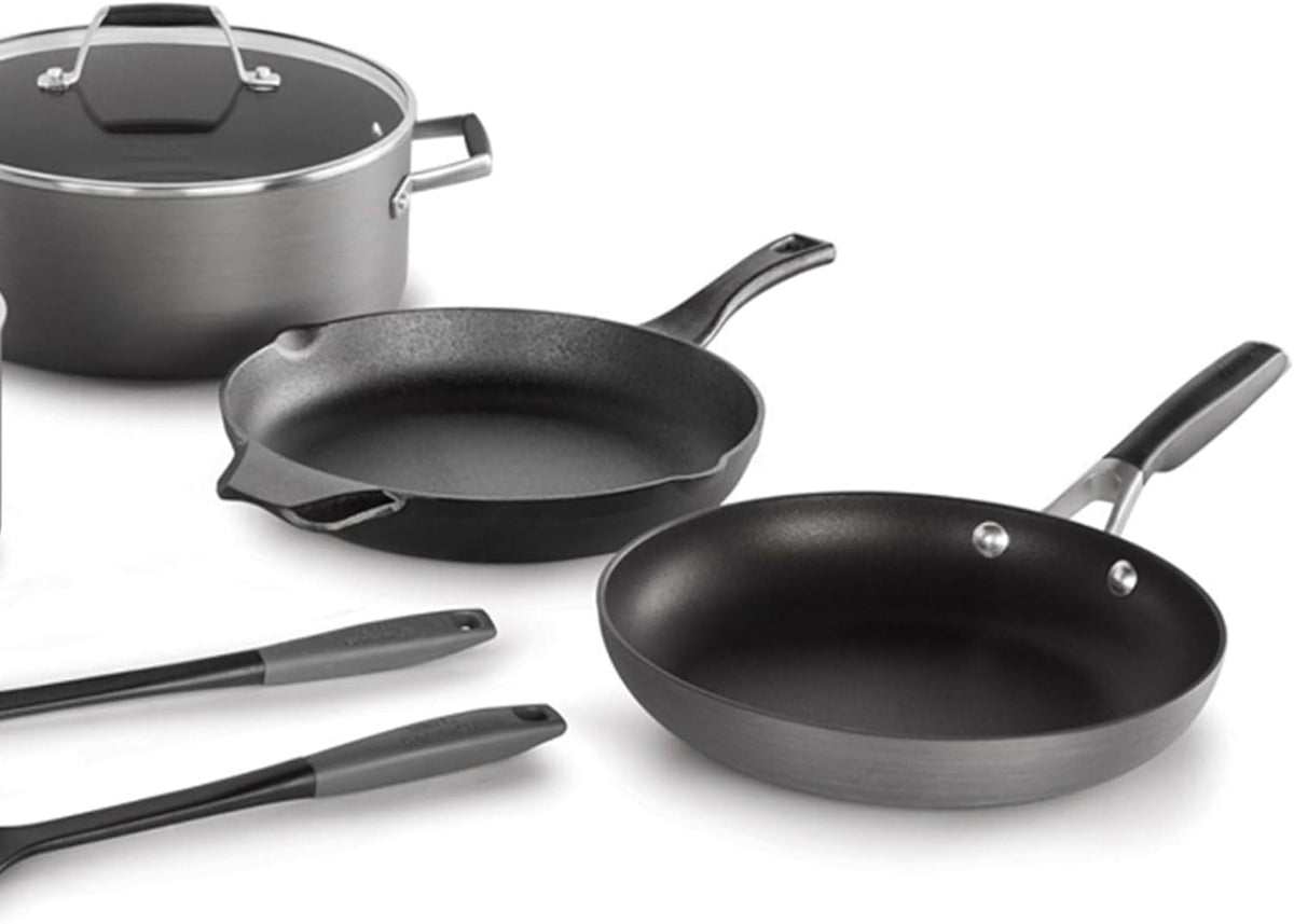 10 Piece Hard Anodized Nonstick Pots and Pans Cookware Set Y229138