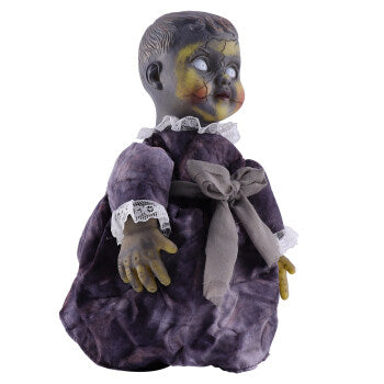 Halloween Scary Dolls, 1 PC Voice-activated Induction Glowing Walking Doll N8191