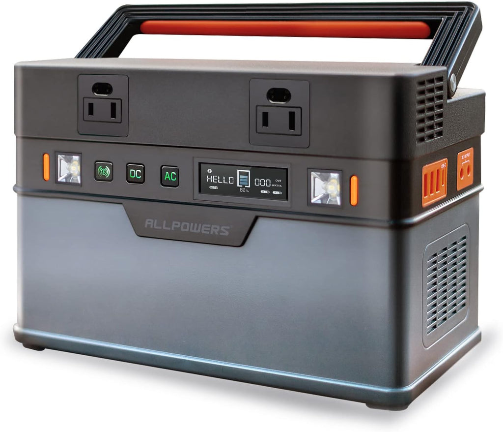 Portable Power Station 606Wh 700W with Pure Sine Wave AC Outlets M69158