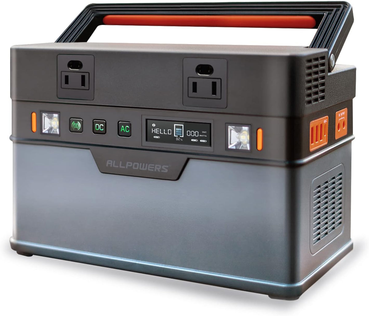 Portable Power Station 606Wh 700W with Pure Sine Wave AC Outlets M69158