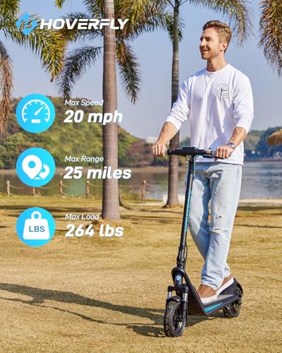 18/25 Mile Range 20Mph 500W 10'' Solid Tire Foldable Electric Scooter T61959