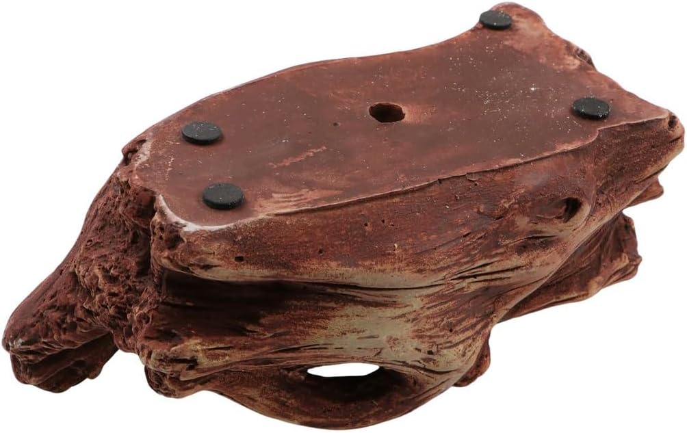 Imitation Wood Stump Shape Planter with Drainage Hole S7264