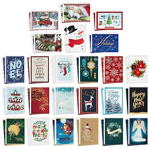 48 Cards and Envelopes Boxed Christmas Card Assortment O729