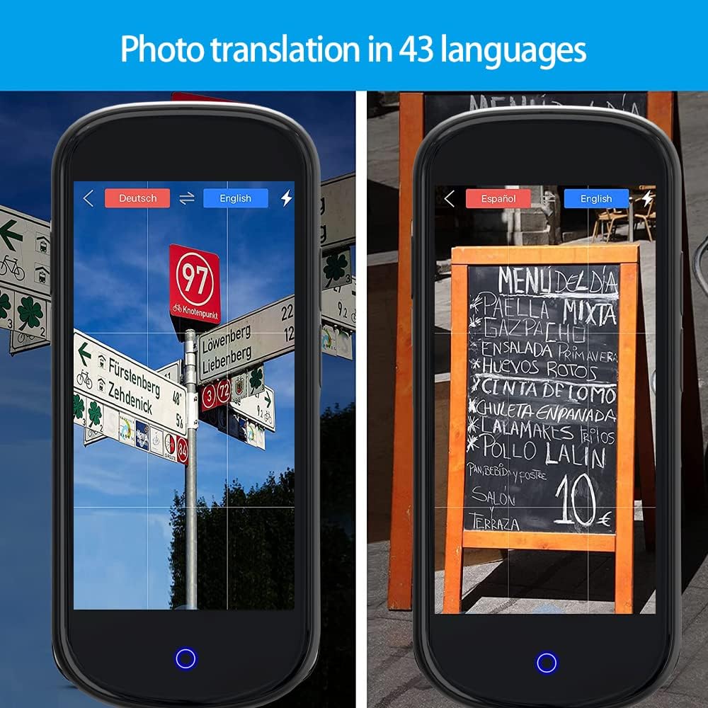 Portable Translator Device 127 Languages 4G WiFi Offline Real-Time Two-Way K78737