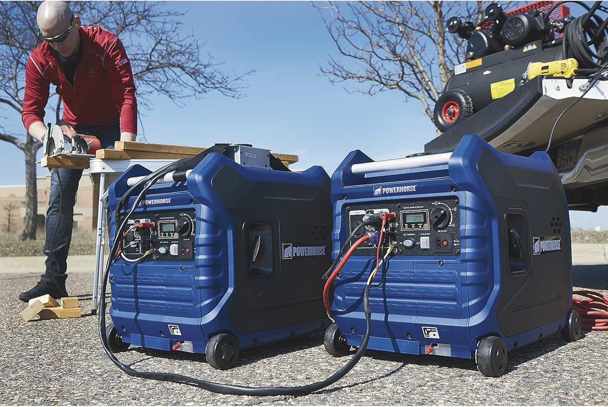 4500 Surge Watts 3500 Rated Watts Electric Start Inverter Generator Pack of 2 P37975