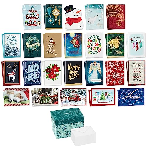48 Cards and Envelopes Boxed Christmas Card Assortment O729
