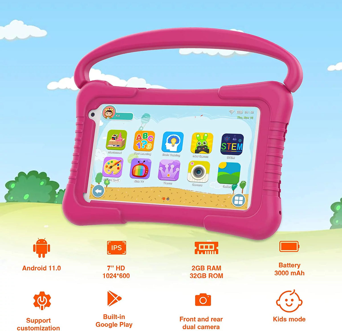7 inch Android 11 Kids Tablet 32G 2GB RAM E49201